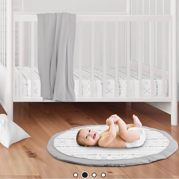 Geometric Patterned Kids Play Mat - Picture 2 of 3